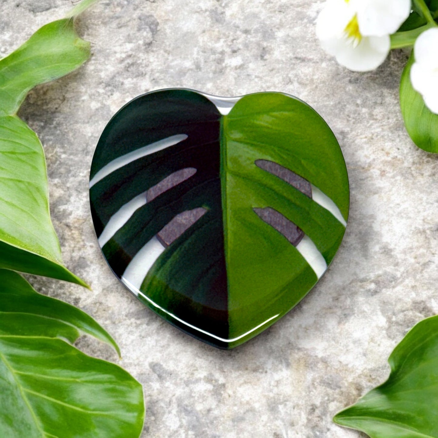Monstera Aurea Variegated Acrylic Fridge Magnet