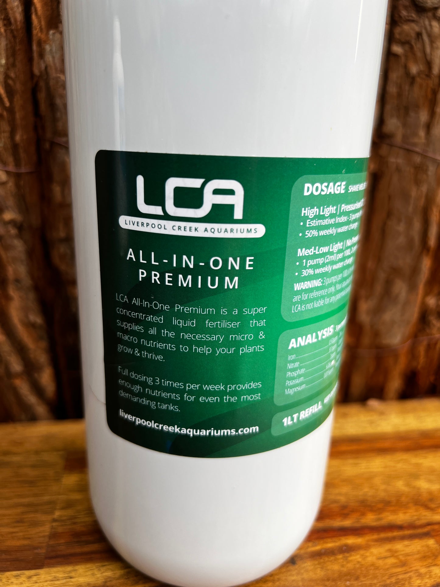 LCA All - In - One Premium Liquid Fertiliser for Aquarium Plant Species